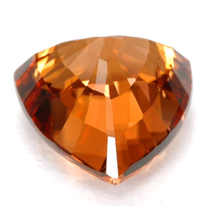Zircon orange naturelle trillion, 3,57 ct, VVS-VS