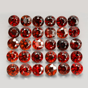 Achetez naturel ct orange zircon gems, coupe roude, en provenance cambodge chez gemselect. en stock, livraison internationale!