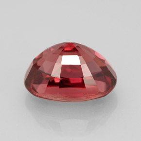 Zircon rose naturelle coupe ovale, 5,43 ct, VS