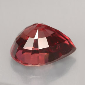 Zircon rose naturelle en forme de poire, 5,84 ct, VVS-VS