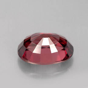 Zircon rose naturelle coupe ovale, 5,40 ct, VS