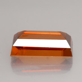 Zircon orange naturelle baguette, 4,12 ct, VS