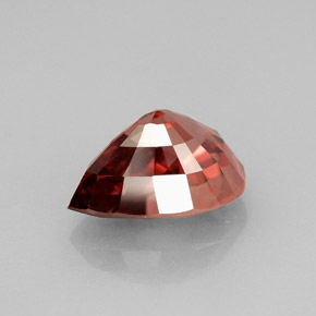 Zircon rose naturelle en forme de poire, 4,20 ct, VVS