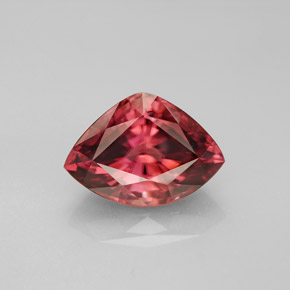 Zircon rose naturelle forme fantaisie, 4,12 ct, VVS