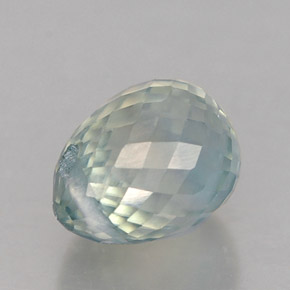 Zircon vert naturelle briolette, 1,82 ct, VS
