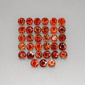 Achetez naturel ct orange zircon gems, coupe roude, en provenance cambodge chez gemselect. en stock, livraison internationale!