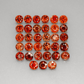 Achetez naturel ct orange zircon gems, coupe roude, en provenance cambodge chez gemselect. en stock, livraison internationale!