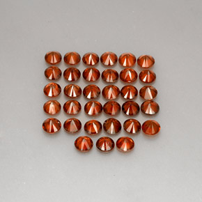 Achetez naturel ct orange zircon gems, coupe roude, en provenance cambodge chez gemselect. en stock, livraison internationale!