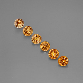 Achetez naturel ct orange zircon gems, coupe roude, en provenance cambodge chez gemselect. en stock, livraison internationale!