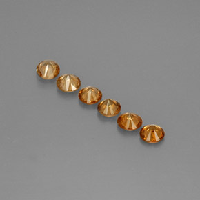 Achetez naturel ct orange zircon gems, coupe roude, en provenance cambodge chez gemselect. en stock, livraison internationale!