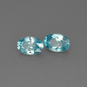 Achetez naturel ct bleue zircon gems, coupe ovale, en provenance cambodge chez gemselect. en stock, livraison internationale!