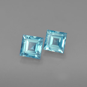Achetez naturel ct bleue zircon gems, carré, en provenance cambodge chez gemselect. en stock, livraison internationale!