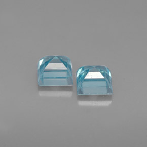 Achetez naturel ct bleue zircon gems, carré, en provenance cambodge chez gemselect. en stock, livraison internationale!