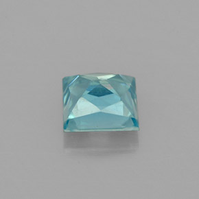 Zircon Bleu naturelle Carré, 1.36 ct, VS