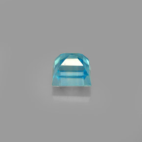 Zircon bleue naturelle carré, 1,02 ct, VS