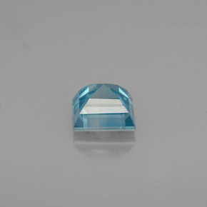 Zircon bleue naturelle carré, 1,03 ct, VVS-VS