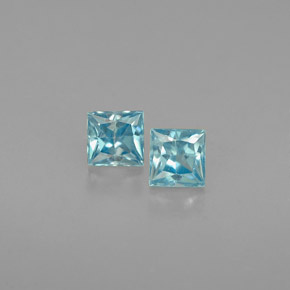 Achetez naturel ct bleue zircon gems, carré, en provenance cambodge chez gemselect. en stock, livraison internationale!