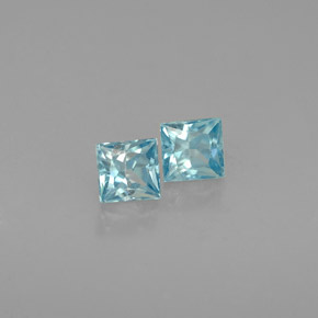 Achetez naturel ct bleue zircon gems, carré, en provenance cambodge chez gemselect. en stock, livraison internationale!