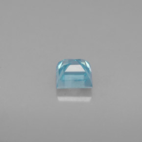Zircon bleue naturelle carré, 0,84 ct, VVS-VS