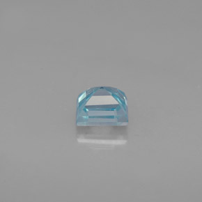 Zircon bleue naturelle carré, 0,70 ct, VVS-VS