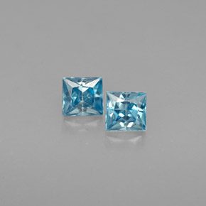 Achetez naturel ct bleue zircon gems, carré, en provenance cambodge chez gemselect. en stock, livraison internationale!