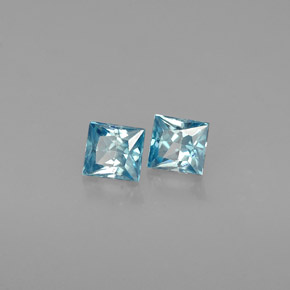 Achetez naturel ct bleue zircon gems, carré, en provenance cambodge chez gemselect. en stock, livraison internationale!