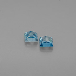 Achetez naturel ct bleue zircon gems, carré, en provenance cambodge chez gemselect. en stock, livraison internationale!