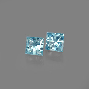 Achetez naturel ct bleue zircon gems, carré, en provenance cambodge chez gemselect. en stock, livraison internationale!