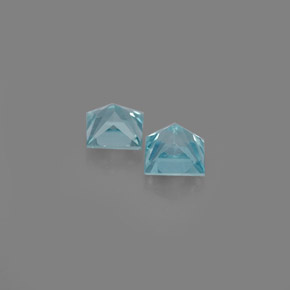 Achetez naturel ct bleue zircon gems, carré, en provenance cambodge chez gemselect. en stock, livraison internationale!