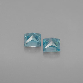 Achetez naturel ct bleue zircon gems, carré, en provenance cambodge chez gemselect. en stock, livraison internationale!