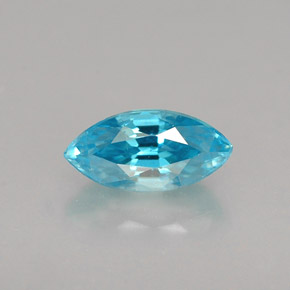 Zircon Bleu naturelle Marquise, 0.70 ct, VVS