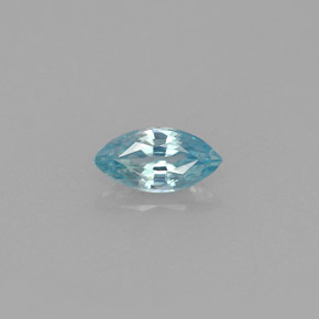 Zircon bleue naturelle marquise, 0,59 ct, VVS-VS