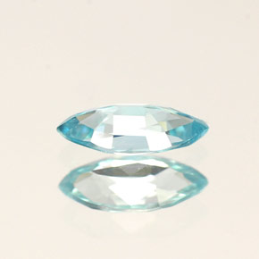 Zircon bleue naturelle marquise, 0,50 ct, VVS