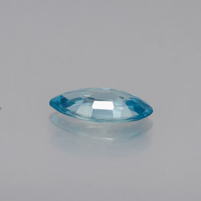 Zircon bleue naturelle marquise, 0,50 ct, VVS