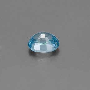 Zircon bleue naturelle coupe ovale, 1,06 ct, VVS-VS