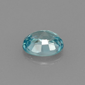 Zircon bleue naturelle coupe ovale, 1,00 ct, VVS