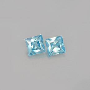 Achetez naturel ct bleue zircon gems, carré, en provenance cambodge chez gemselect. en stock, livraison internationale!