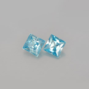 Achetez naturel ct bleue zircon gems, carré, en provenance cambodge chez gemselect. en stock, livraison internationale!