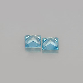 Achetez naturel ct bleue zircon gems, carré, en provenance cambodge chez gemselect. en stock, livraison internationale!