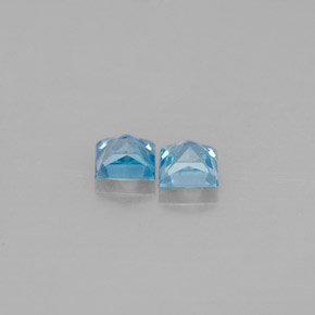 Achetez naturel ct bleue zircon gems, carré, en provenance cambodge chez gemselect. en stock, livraison internationale!
