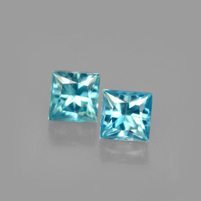 Achetez naturel ct bleue zircon gems, carré, en provenance cambodge chez gemselect. en stock, livraison internationale!