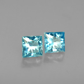Achetez naturel ct bleue zircon gems, carré, en provenance cambodge chez gemselect. en stock, livraison internationale!