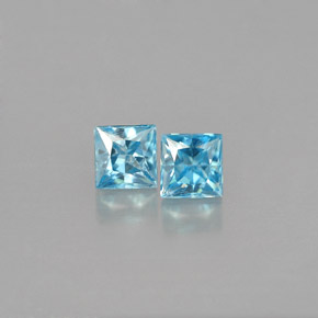 Achetez naturel ct bleue zircon gems, carré, en provenance cambodge chez gemselect. en stock, livraison internationale!