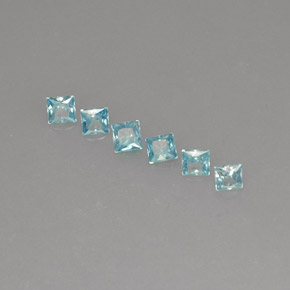 Achetez naturel ct bleue zircon gems, carré, en provenance cambodge chez gemselect. en stock, livraison internationale!