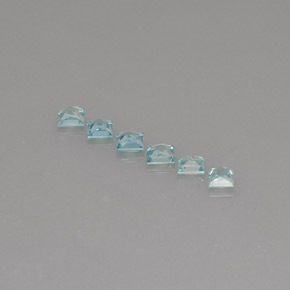 Achetez naturel ct bleue zircon gems, carré, en provenance cambodge chez gemselect. en stock, livraison internationale!