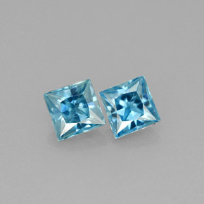 Achetez naturel ct bleue zircon gems, carré, en provenance cambodge chez gemselect. en stock, livraison internationale!