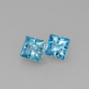Achetez naturel ct bleue zircon gems, carré, en provenance cambodge chez gemselect. en stock, livraison internationale!