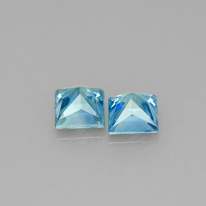 Achetez naturel ct bleue zircon gems, carré, en provenance cambodge chez gemselect. en stock, livraison internationale!