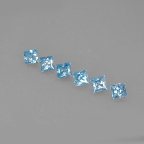 Achetez naturel ct Bleu Zircon gems, Carré, En provenance Cambodge chez GemSelect. En stock, livraison internationale!