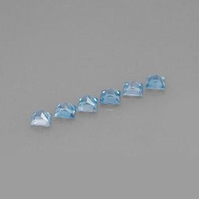 Achetez naturel ct Bleu Zircon gems, Carré, En provenance Cambodge chez GemSelect. En stock, livraison internationale!